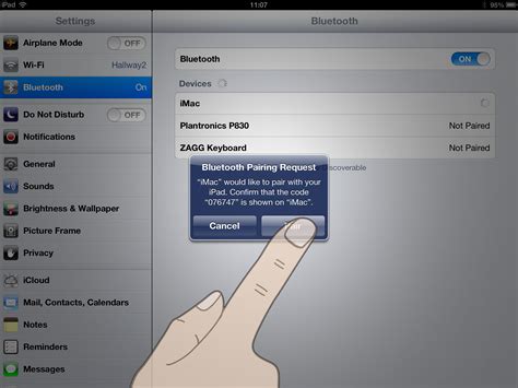 How do I add a Bluetooth device to my iPad?