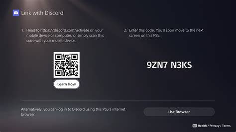 How do I add a PS5 account to Discord?