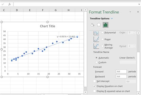 How do I add a drop line to a scatter plot in Excel?