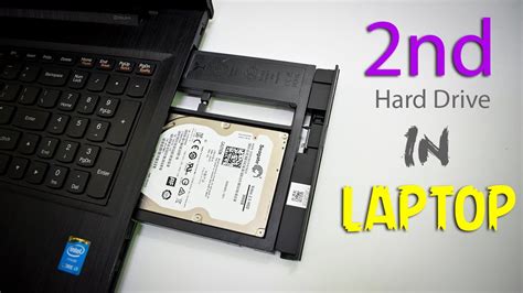 How do I add a hard drive to my laptop?