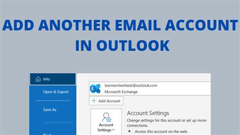 How do I add a local Exchange account to Outlook 365?