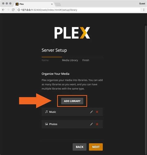How do I add a server to Plex?