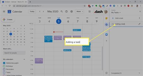 How do I add different task categories in Google Calendar?