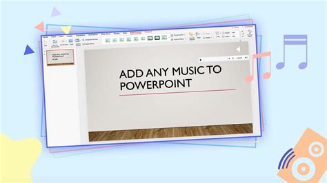 How do I add music to a PowerPoint presentation?