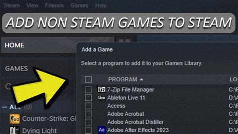 How do I add non-Steam games to Steam?