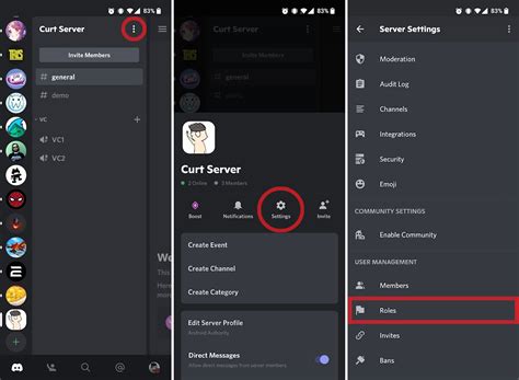 How do I add roles to Discord mobile?