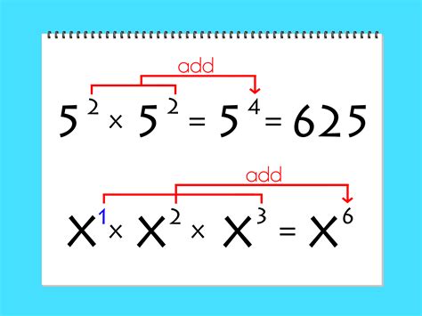 How do I add two exponents?