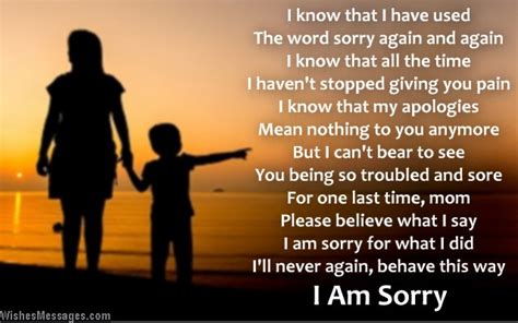 How do I apologize to my mom for a mistake?