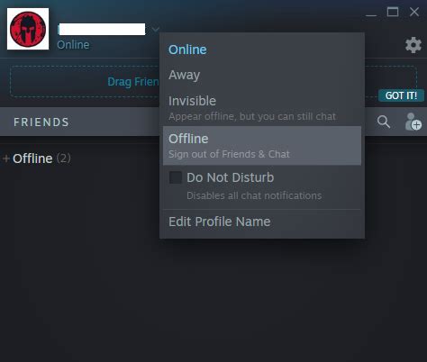 How do I appear only online on Steam?