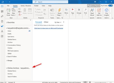 How do I archive in o365?