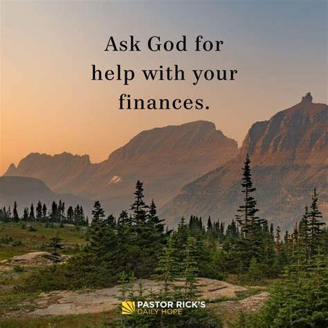 How do I ask God for finances?