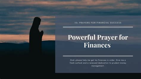 How do I ask God for financial help?