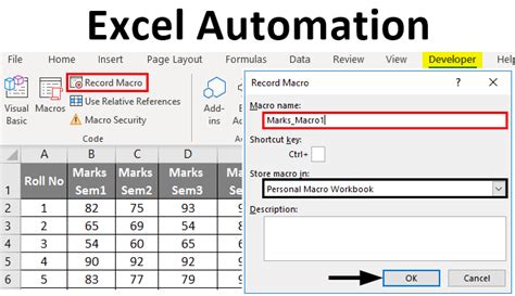 How do I automate columns in Excel?