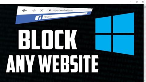 How do I block a website on Windows?