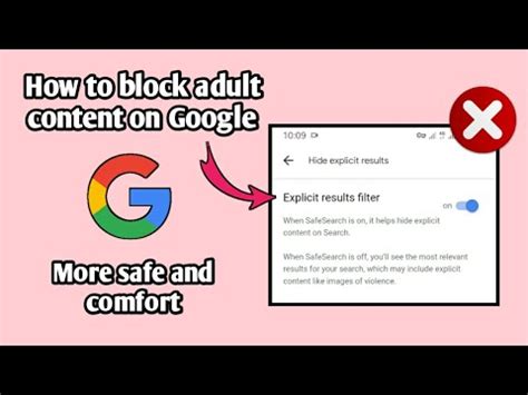 How do I block adult content on Google?