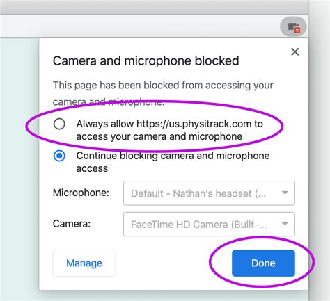 How do I block my camera and microphone on Chrome?