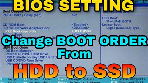 How do I boot my SSD in BIOS?