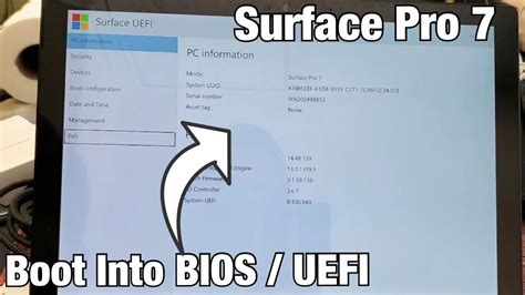 How do I boot my Surface Pro into UEFI?