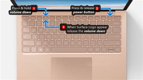 How do I boot my surface laptop?