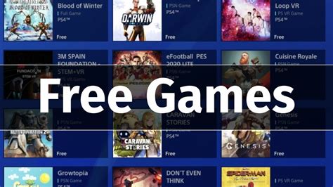 How do I browse free games on PS4?