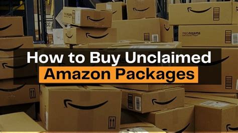 How do I buy an unclaimed pallet of Amazon packages?