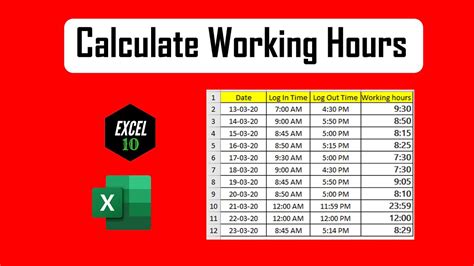 How do I calculate my work hours?