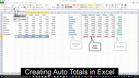 How do I calculate quarterly totals in Excel?