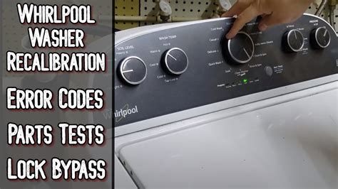 How do I calibrate my Whirlpool washer?