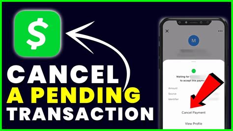 How do I cancel a pending transaction on cash App?