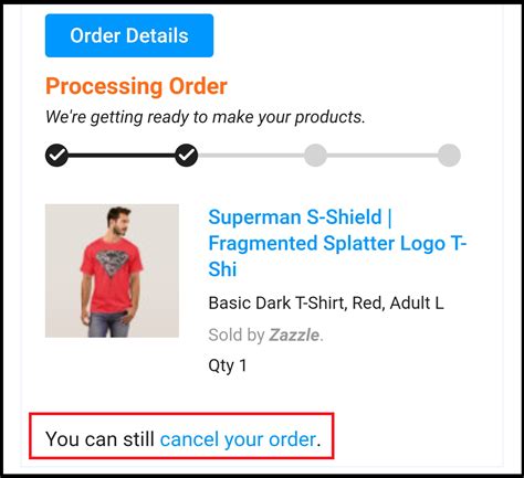 How do I cancel an order after ordering?