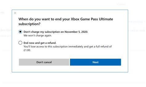 How do I cancel my game pass and get money back?