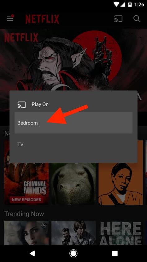 How do I cast Netflix from Android to PS4?