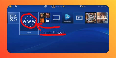How do I cast my browser to my PS4?