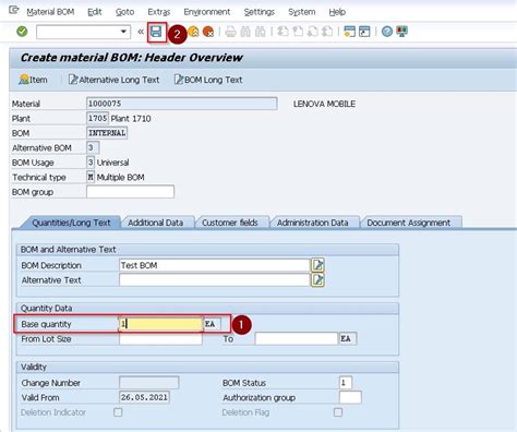 How do I change BOM components in SAP?