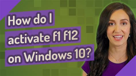 How do I change F1 f12 in Windows 10?