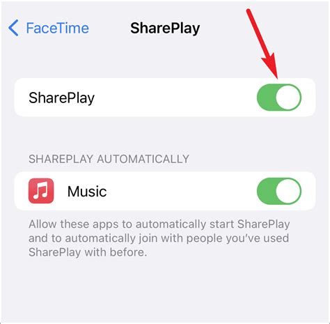 How do I change SharePlay settings?