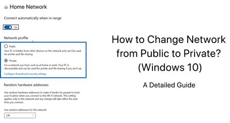 How do I change a network from public to private in Windows 2012?
