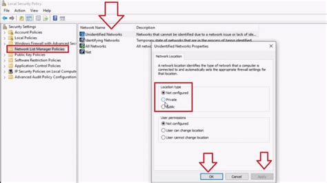 How do I change a network from public to private in Windows Server?