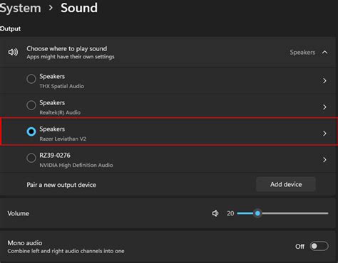 How do I change audio device in logic?