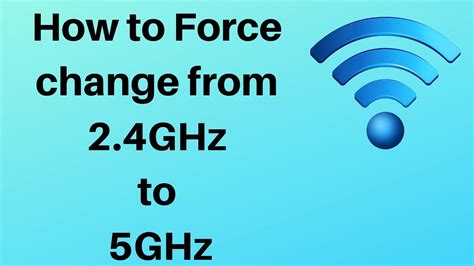 How do I change my 2.4GHz TV to 5GHz?