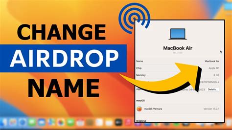 How do I change my AirDrop name?