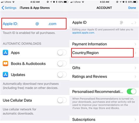 How do I change my Apple ID region without payment?