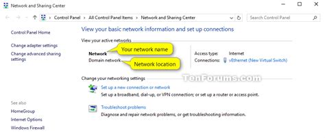 How do I change my Ethernet Network from public to private Windows 8?