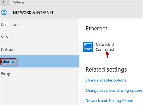 How do I change my Ethernet network to private?