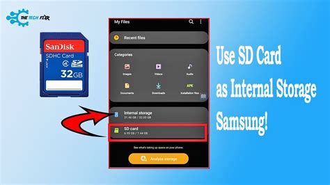 How do I change my Samsung internal storage to SD card?