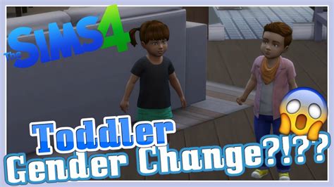How do I change my Sims toddler gender?