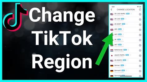 How do I change my TikTok region?