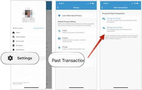 How do I change my Venmo privacy settings?