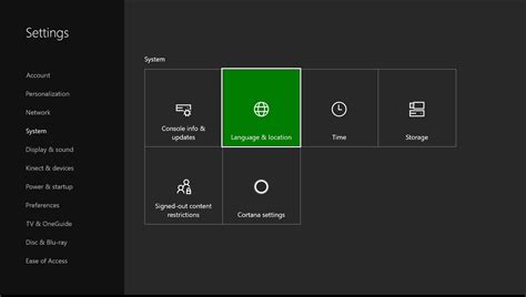 How do I change my Xbox store region?