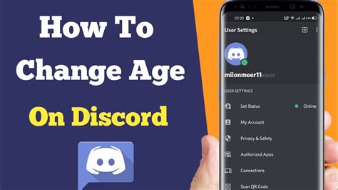 How do I change my age on Discord?